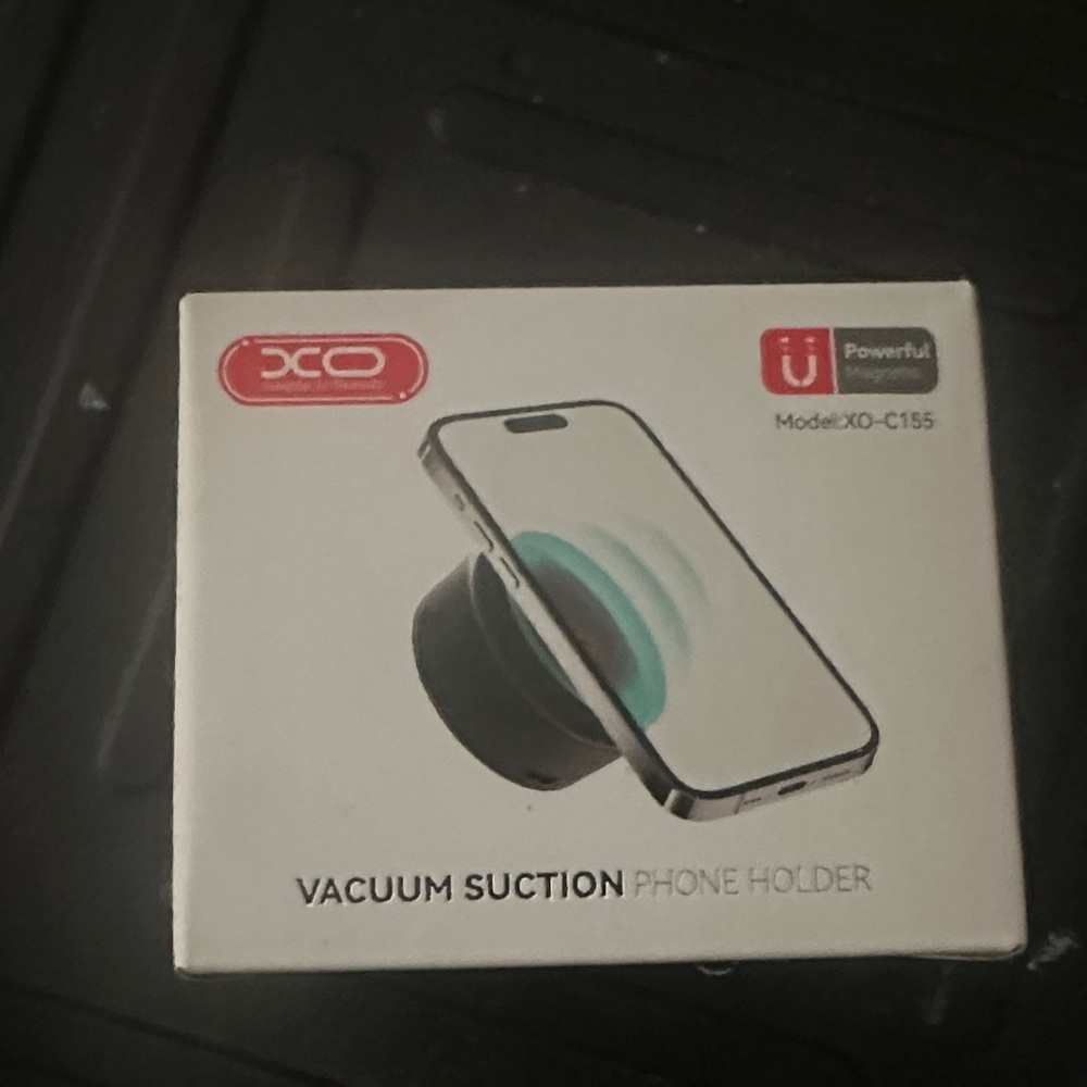 CO Black Vacuum Suction Phone Mount
